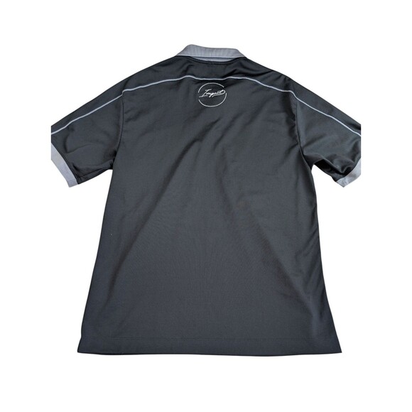 Nike Polo Shirt Mens Medium Black Golf Dri-Fit IMPACT Collection Logo - Picture 2 of 8